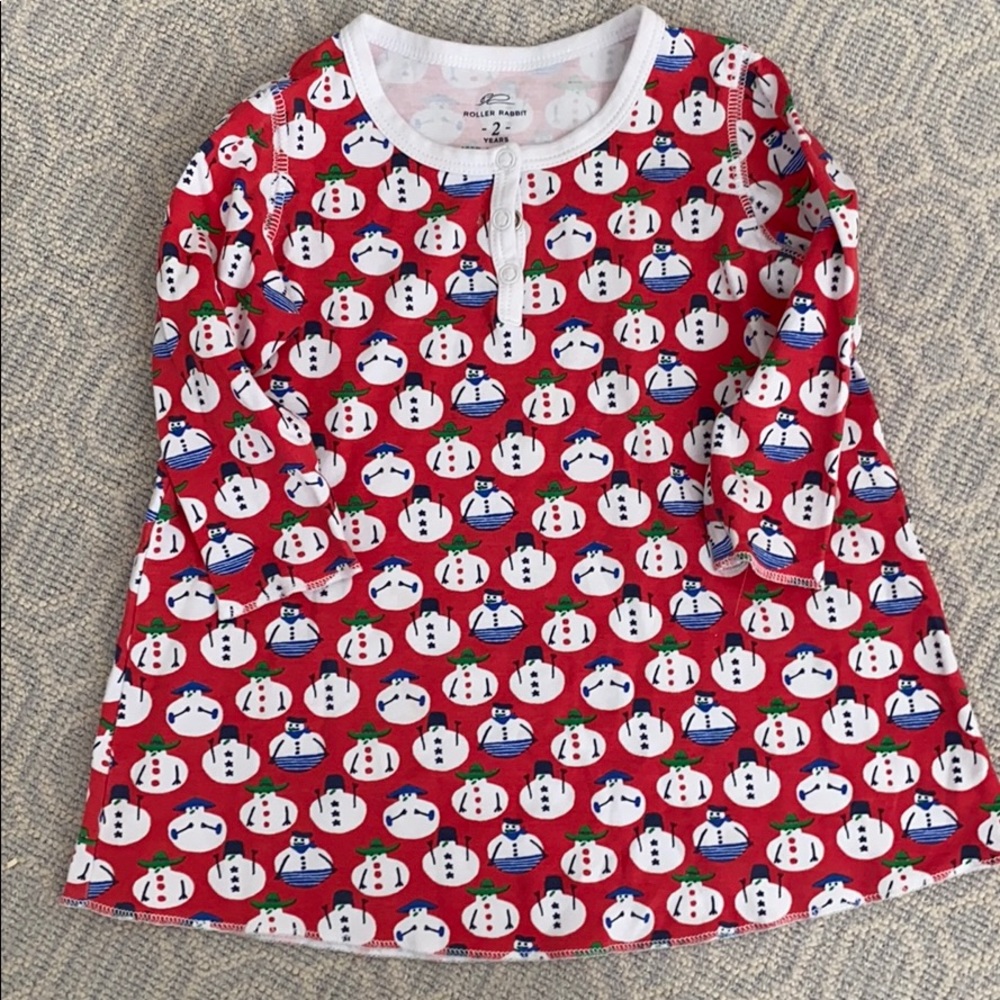 Roberta Roller Rabbit snowman nightgown